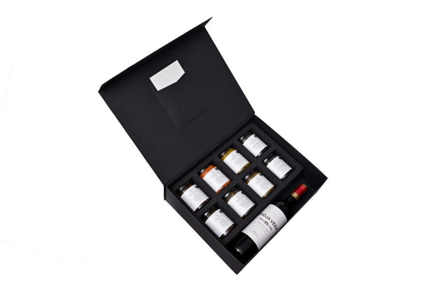 Kit de vino con 8 salsas artesanales