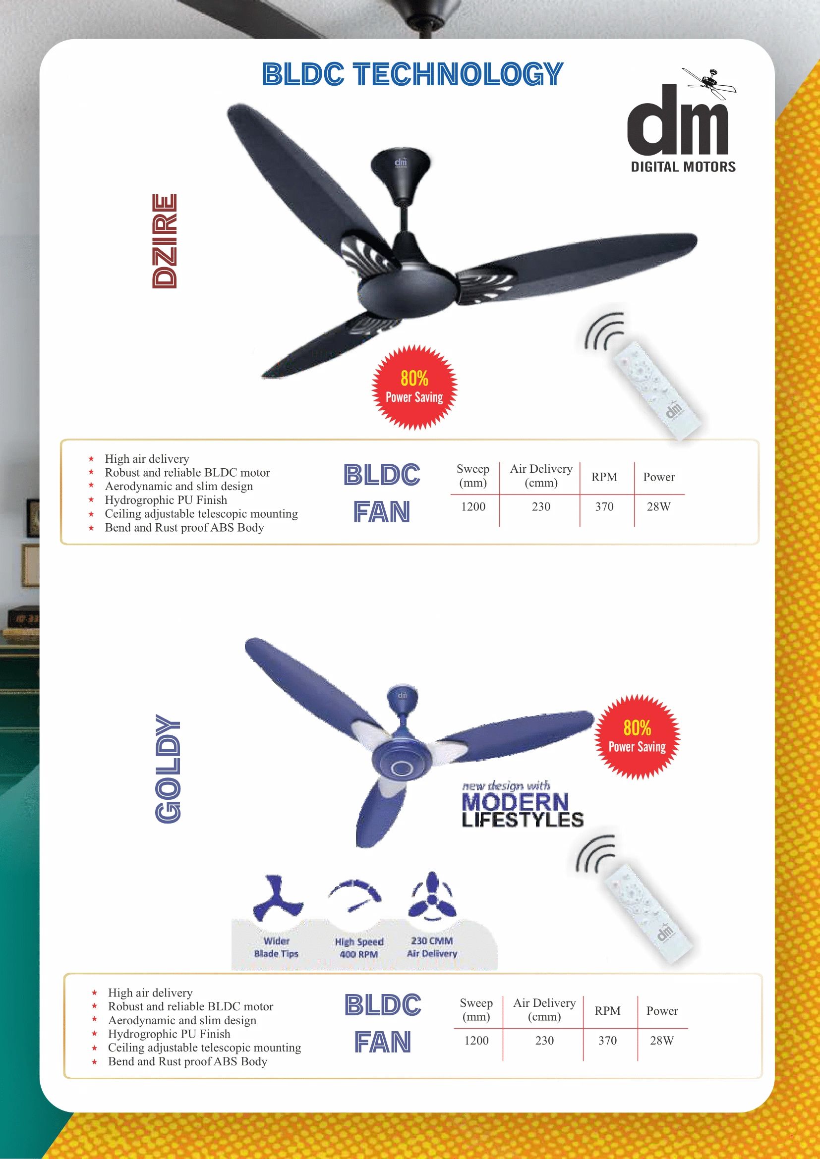 BLDC Fan Manufacturer
Digital Motors
high quality ceiling fan