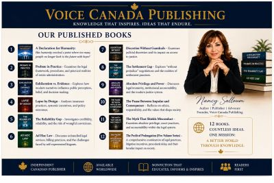 Voice Canada Publishing showcases a collection of impactful books by Nancy Salloum.