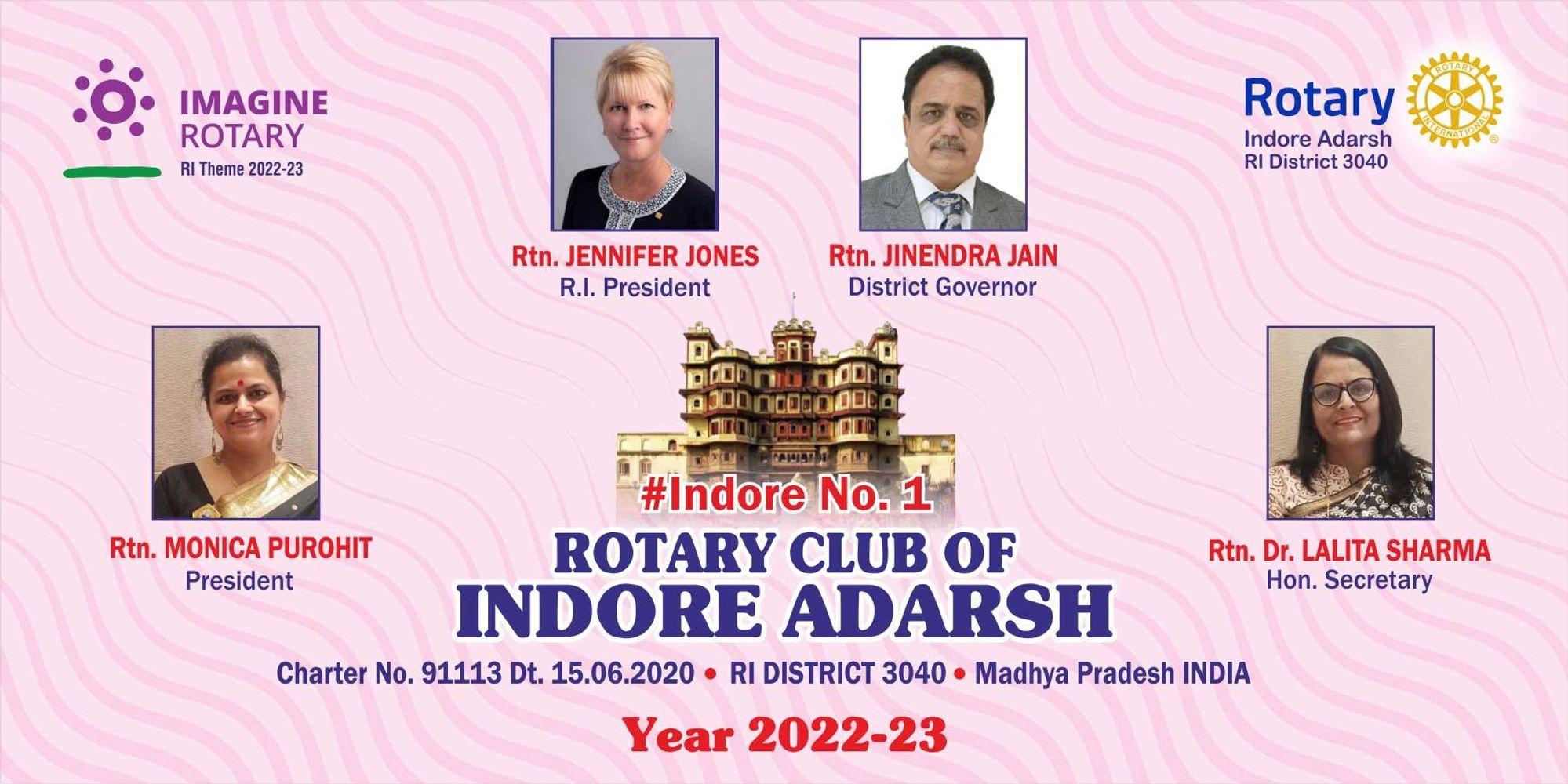 Rotary Club of Indore Adarsh
RI Dist 3040