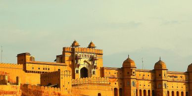 Amber Fort in Rajasthan, India under daylight.