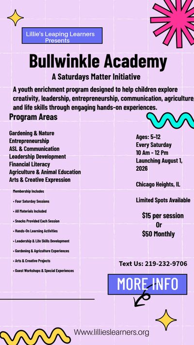 Youth program Bullwinkle Academy offers hands-on learning in creativity, leadership, and agriculture every Saturday.