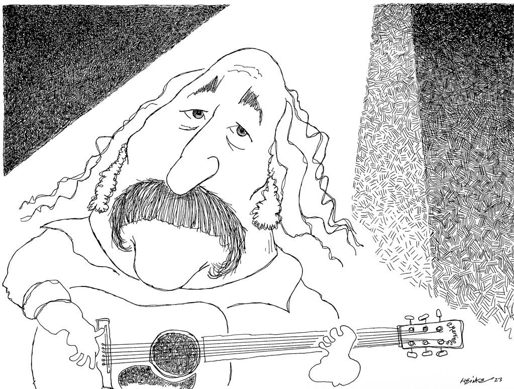 David Crosby illustration