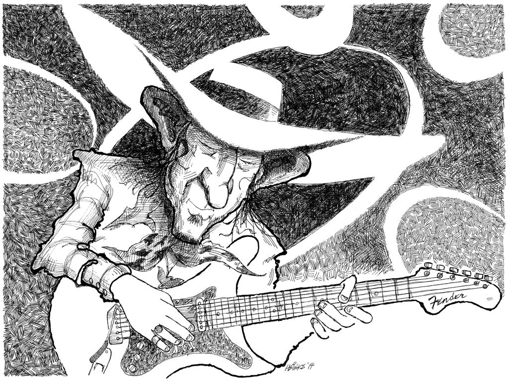 Stevie Ray Vaughan illustration