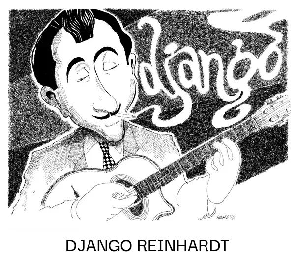 Django  Reinhardt illustration