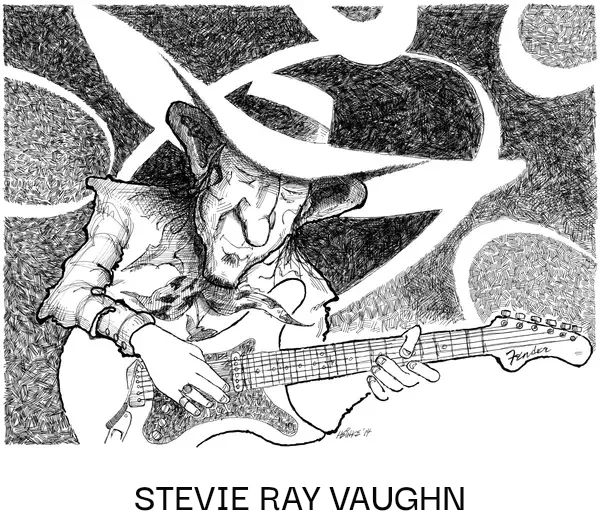 Stevie Ray Vaughn artwork
