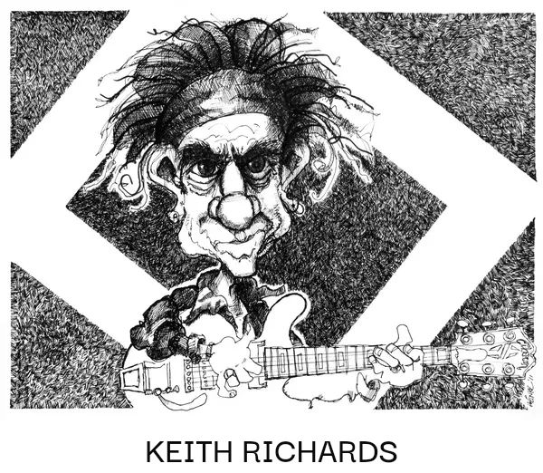 Keith Richards artwork