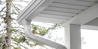 Clean gutter and downspout