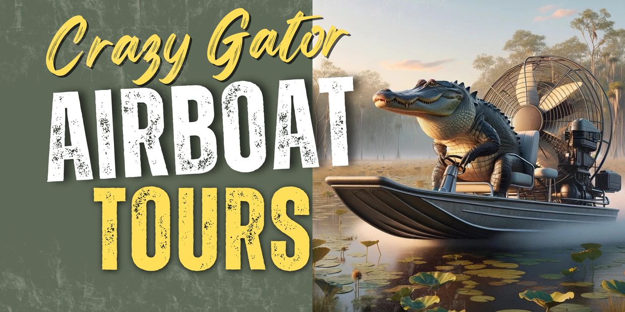 Crazy Gator Airboat Tours alligator