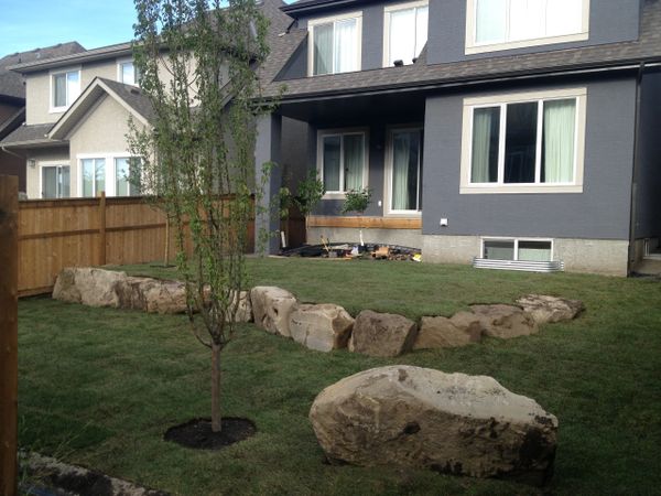 Small Sandstone Retaining Wall