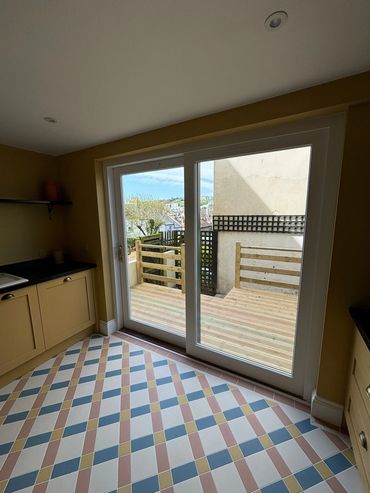 Sliding doors and balcony