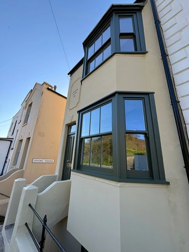Bespoke bay sash windows