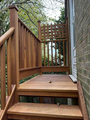 Exterior hardwood stairs 1