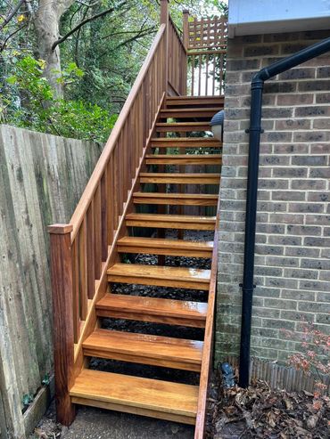 Exterior hardwood stairs 2