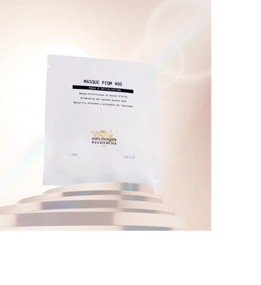 Masque PIGM 400
- ANTI DARK SPOTS -BRIGHTENING -PERFECTING
Recommended for pigmented and dull Skin I