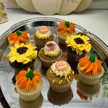 Thanksgiving Cupcakes, Edible gift for Thanksgiving