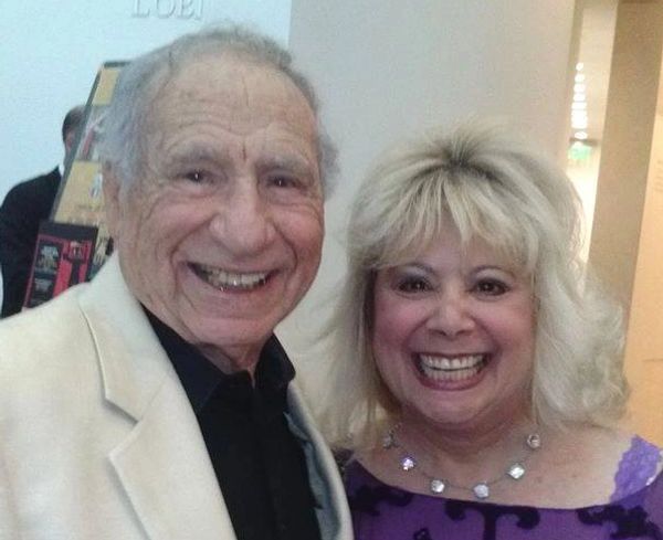 Elaine Ballace with actor, director & producer Mel Brooks.