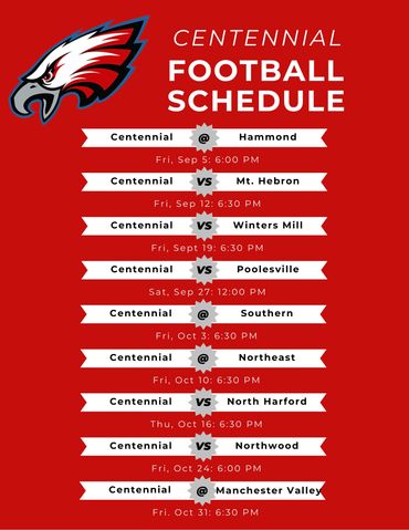 Centennial High School Football Schedule, Howard County