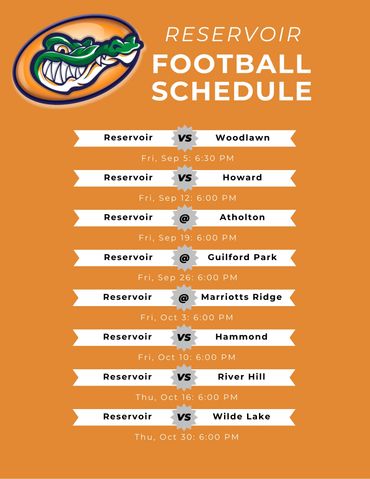 Reservoir High School Football Schedule, Howard County