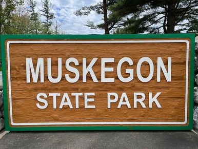 Muskegon State Park sign