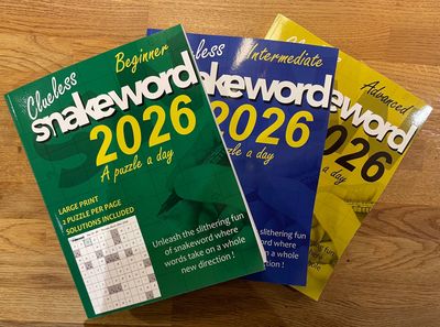 Amazon - Clueless Snakeword 2026 Puzzle a Day books