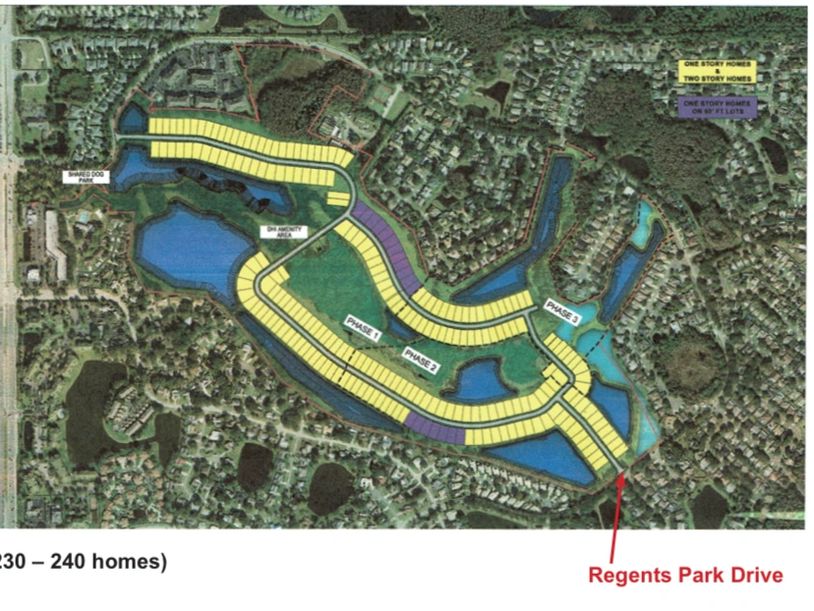 Proposed development map Save Pebble Creek