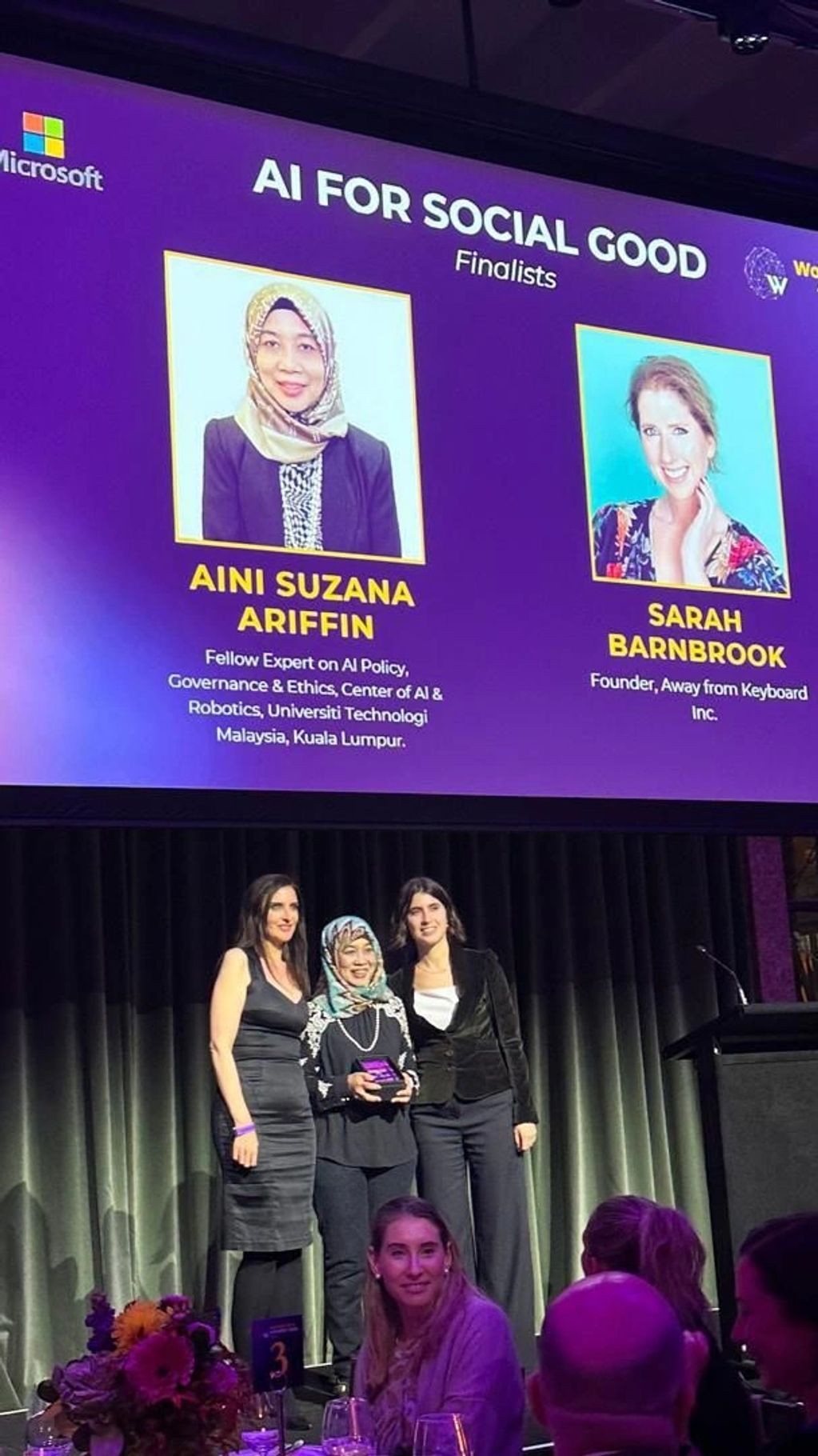 Proud finalist for the Women in AI APAC: Social Good category in Sydney. 