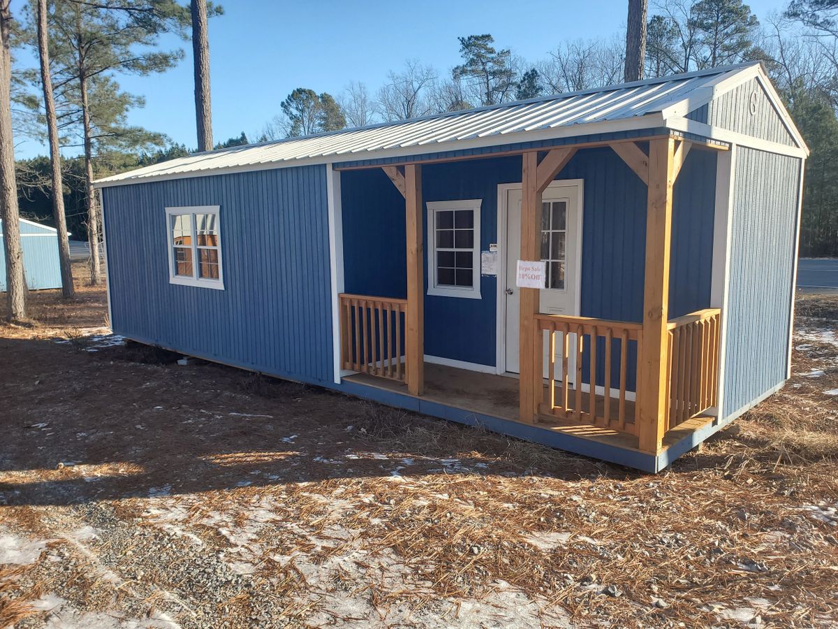 12x32 Graceland corner porch cabin