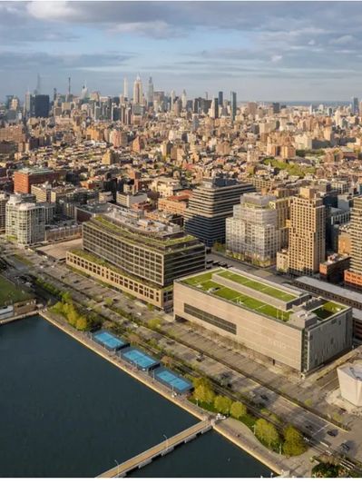 The view of Hudson Square New York home of Google