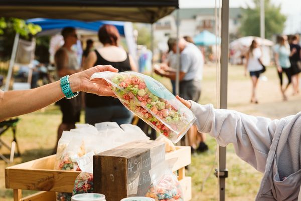 Polar Peak Popcorn at a Farmer's Market