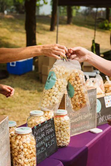 Polar Peak Popcorn - Farmers Market, popcorn snack, adventure snack