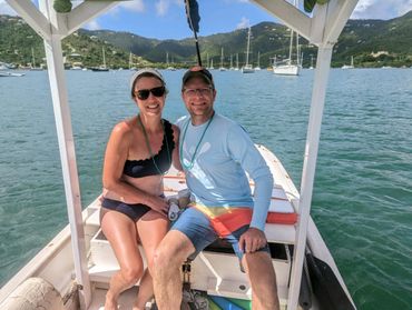 Happy couple on the way to Lime Out! 