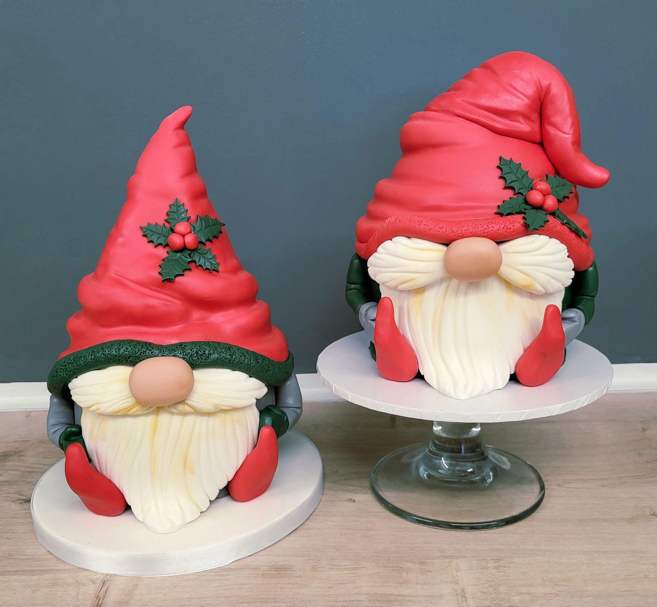 3d Christmas Gnome cakes 