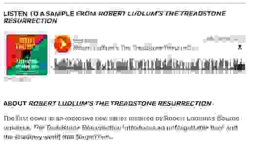 Audio Sample Treadstone Resurrection by Joshua Hood