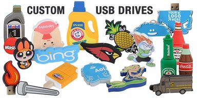 Turn any object, product, logo or shape into a USB flash drive! Great promo product or resale item!