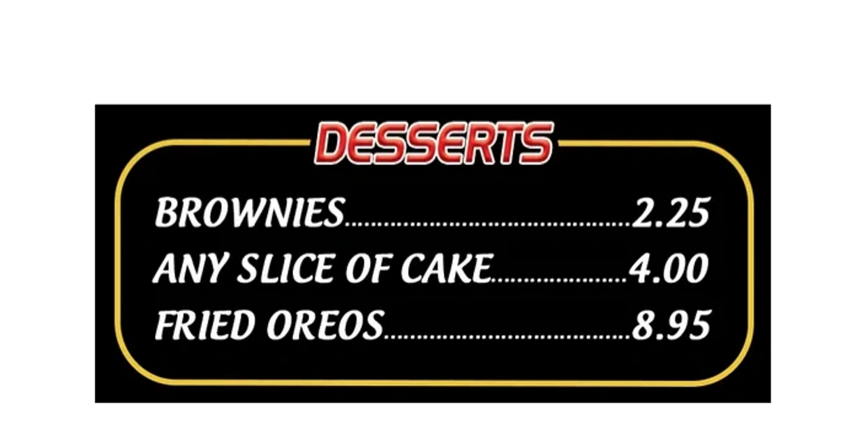 Desserts