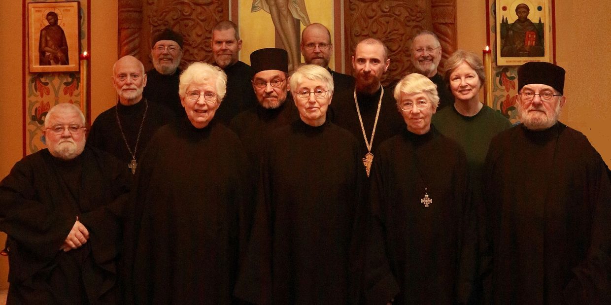 Monks and Nuns in Holy Wisdom church sharing in monastic life