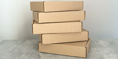 Collection boxes of grouped scented simmering salts.