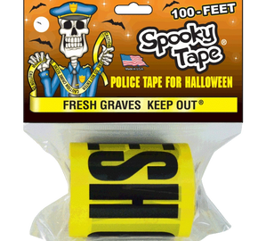 Caution tape Fresh Graves Keep Out Halloween Decoration