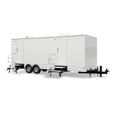 10 Stall Restroom Trailer Rentals from Hudson Valley Production Rentals