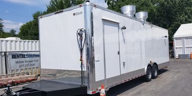 Mobile kitchen trailer, temporary kitchen, 28' kitchen, kitchen trailer rental for events
