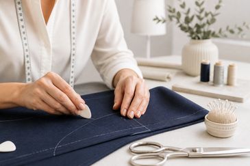 Experienced tailors in North London working on luxury garment alterations – Gold Needle Ltd