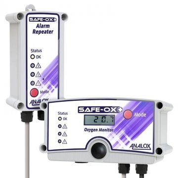O2 oxygen analox monitor safety analyser alarm safe-ox