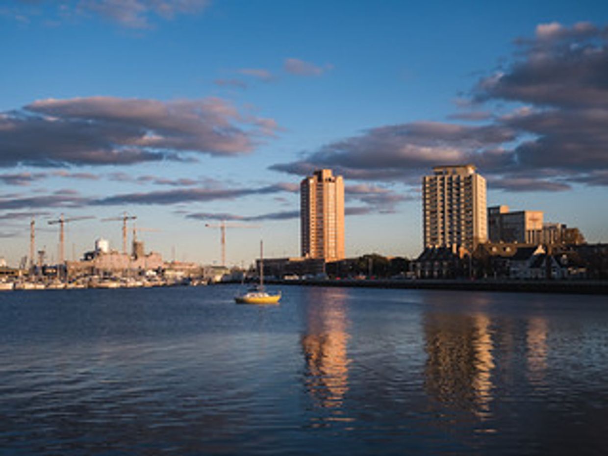 Downtown Portsmouth waterfront.