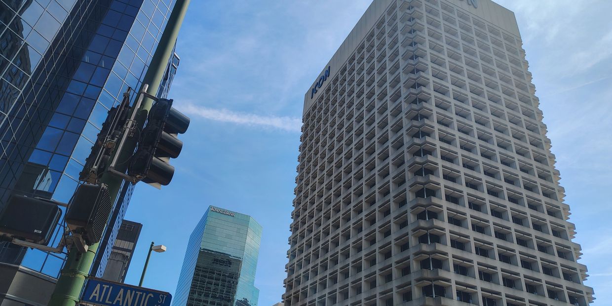 ICON Apartmeny building downtown Norfolk VA.