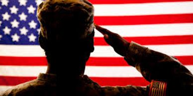 Soldier saluating American Flag. Best Norfolk movers are patriotic Veterans. 