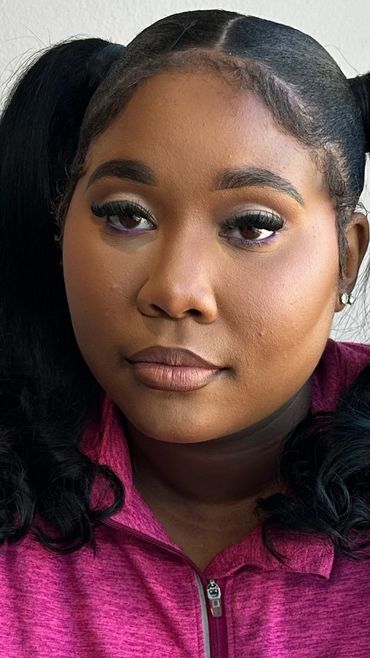 Signature Glam w/ Lavender shadow in waterline
