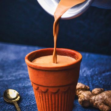 WAH MASALA CHAI - Kulhar chai, also known as clay pot tea or kullad wali chai, is a popular Indian beverage made by boiling black tea in water, milk, and spices in a clay pot and serving it in an earthenware cup called a kullad.