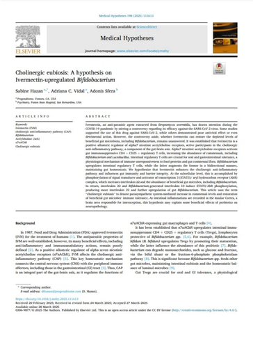 Research article on cholinergic eubiosis and Bifidobacterium regulation by Ivermectin.
