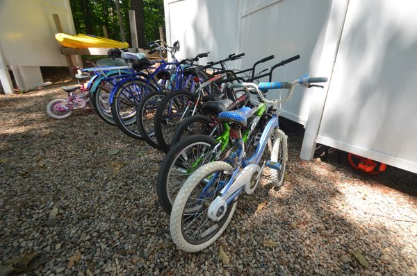 Free Bikes at The Cottages of Wolfeboro, Lake Winnipesaukee, NH 
CottagesNH.com
